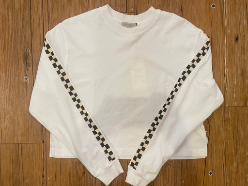 Gents Crop Long Sleeve | White