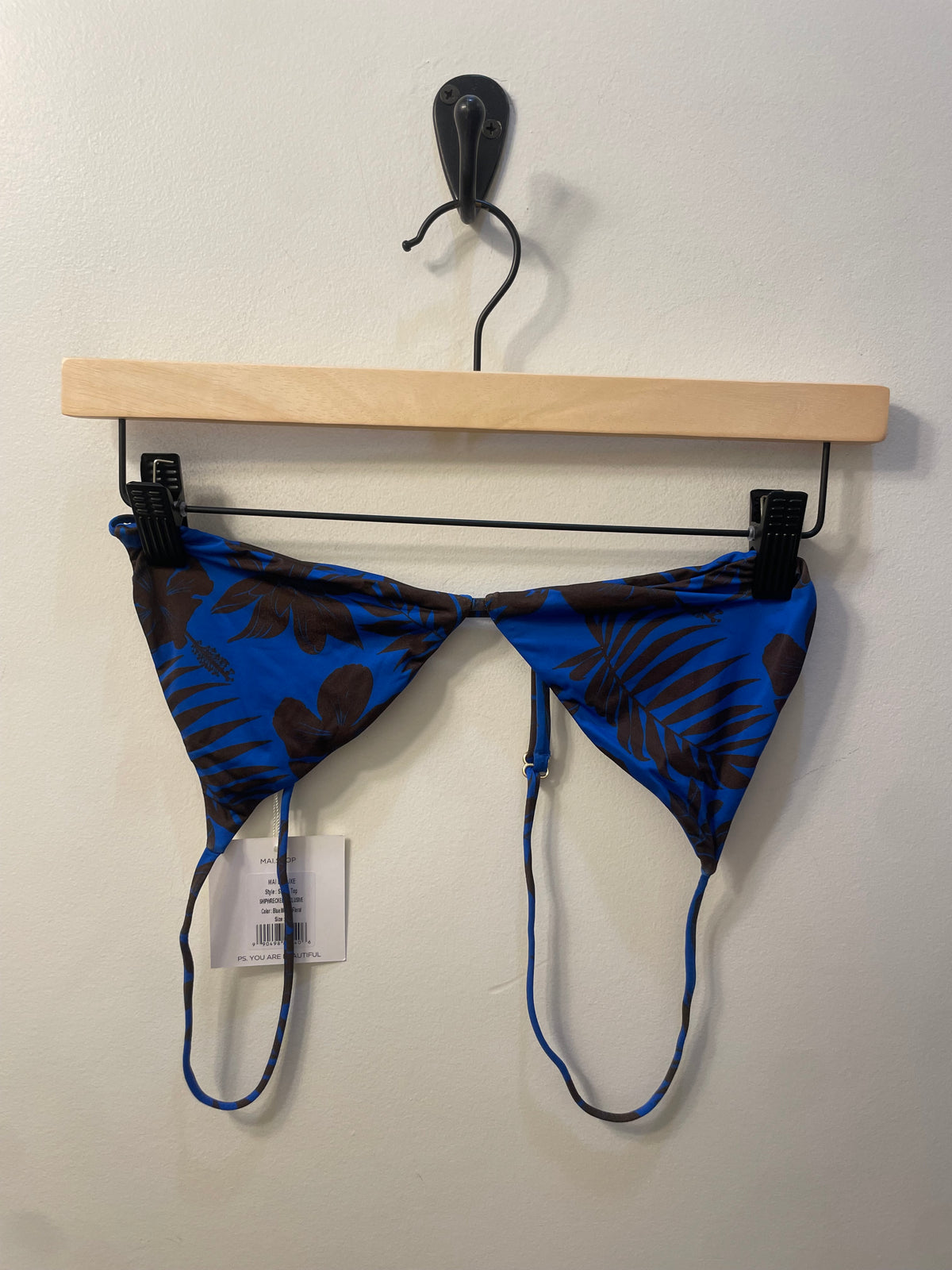 EXCLUSIVE String Top | Blue Mocha Floral — Shipwrecked Kauai