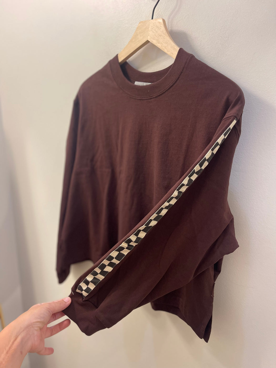 Gents Crop Mid Sleeve | Chocolate Checker