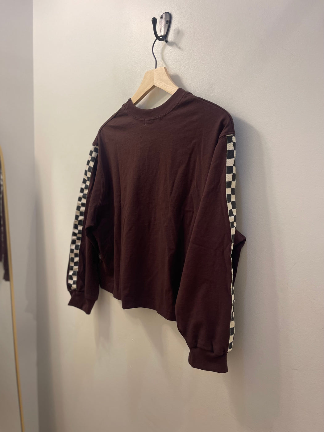 Gents Crop Mid Sleeve | Chocolate Checker