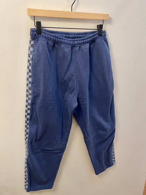 Billie Barrel Checkerboard Pant | Navy Wash
