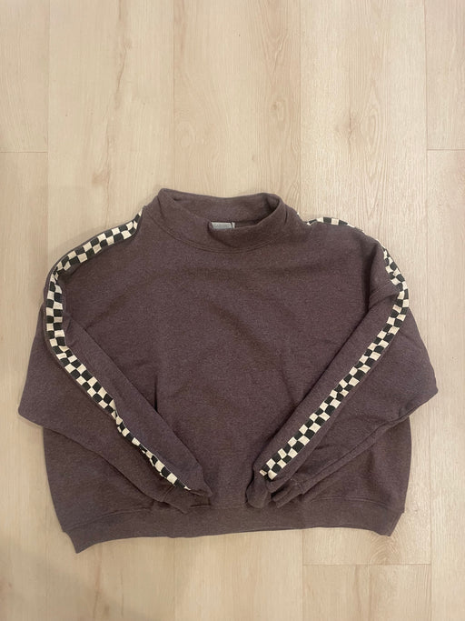 Monty Mock Neck Crew | Chocolate