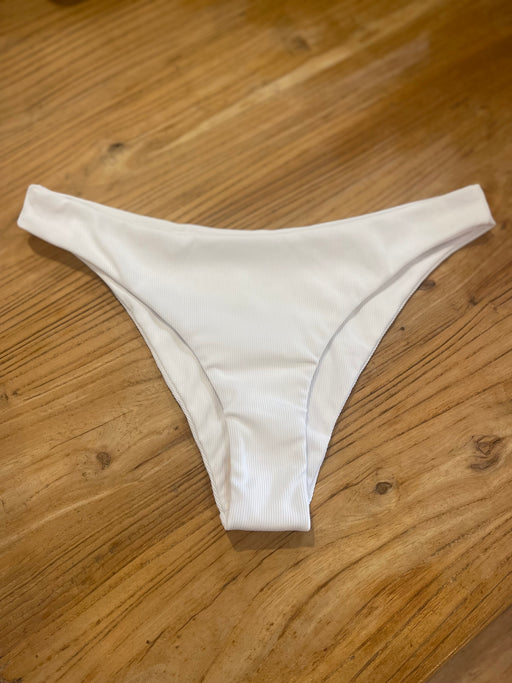 Rue Bottom | White Eco Rib