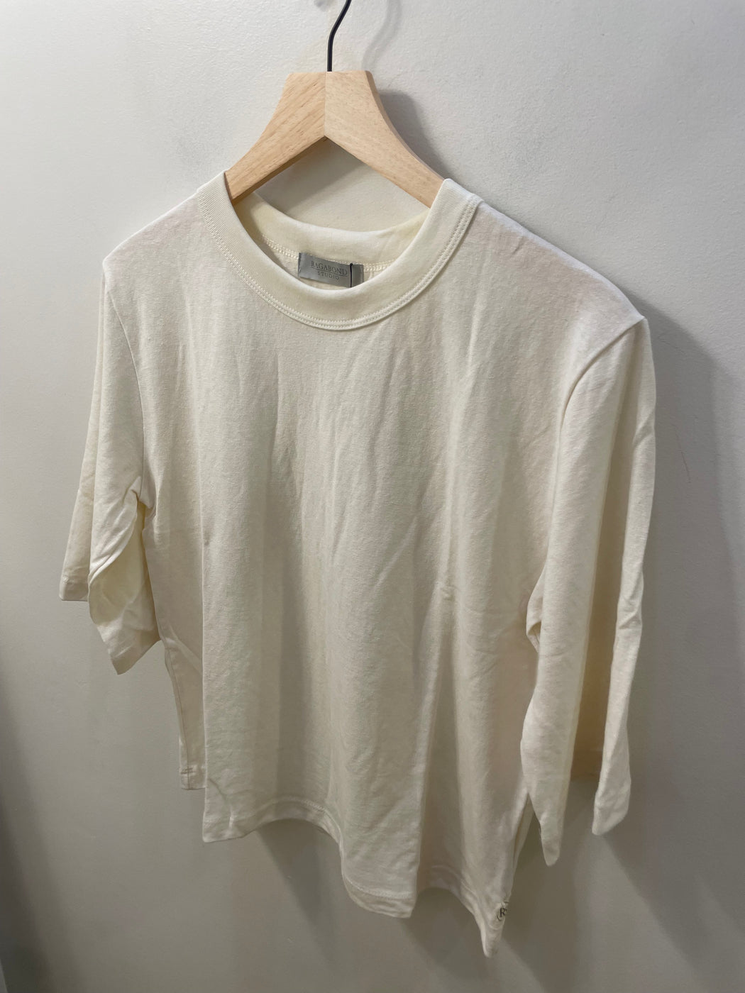Hemp Mod Mid Sleeve Tee | Cream