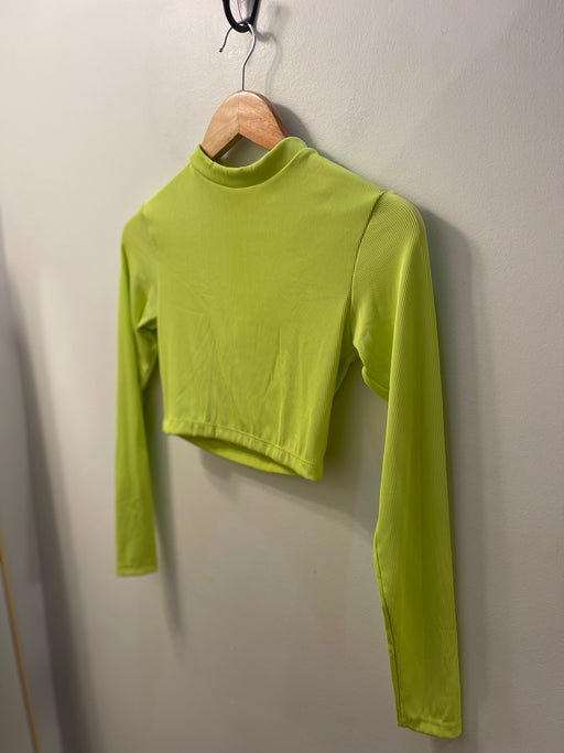 EXCLUSIVE Cropped Rash Guard | Neon Rib