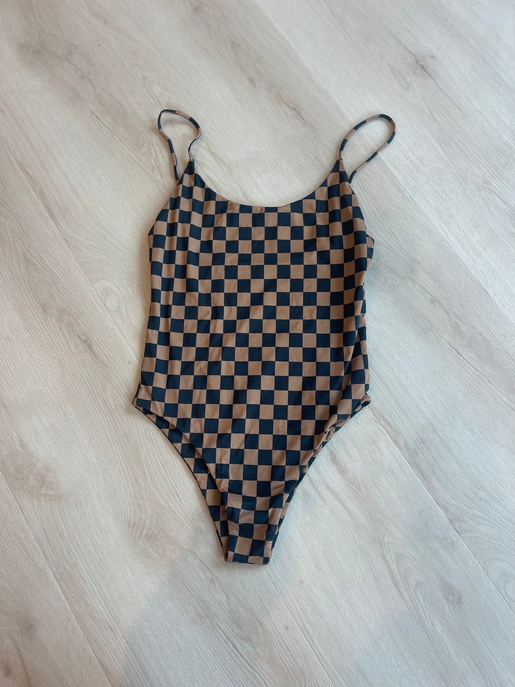 EXCLUSIVE Baja Bodysuit | Mocha Checker