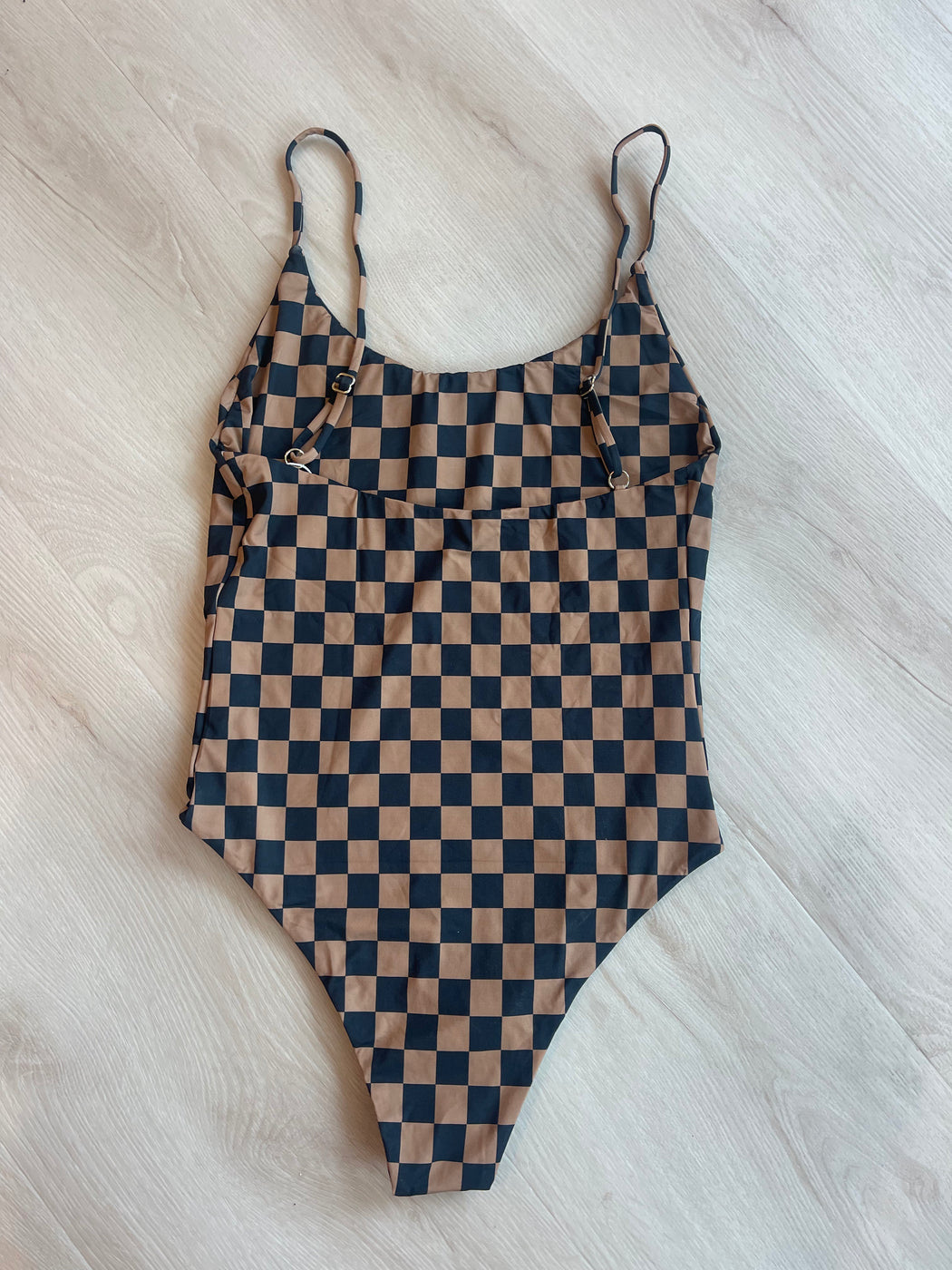 EXCLUSIVE Baja Bodysuit | Mocha Checker