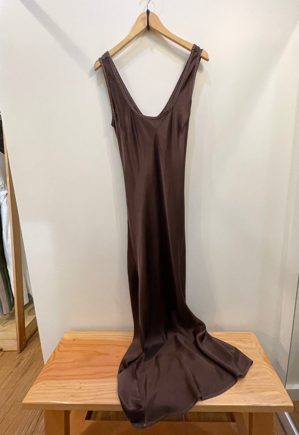 Simple Slip Dress | Stallion Brown