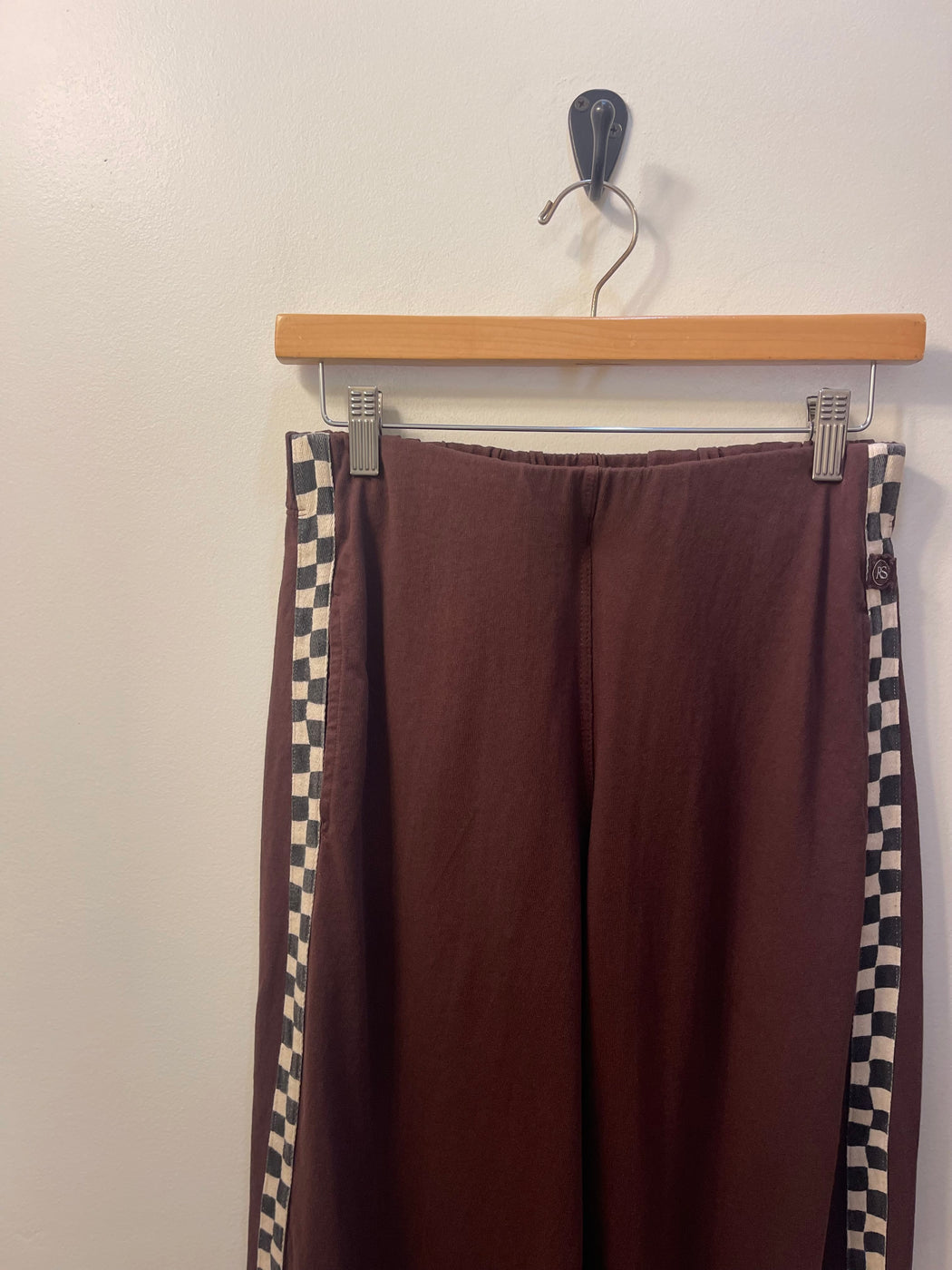 Slater Wide Leg Pant | Chocolate Checker