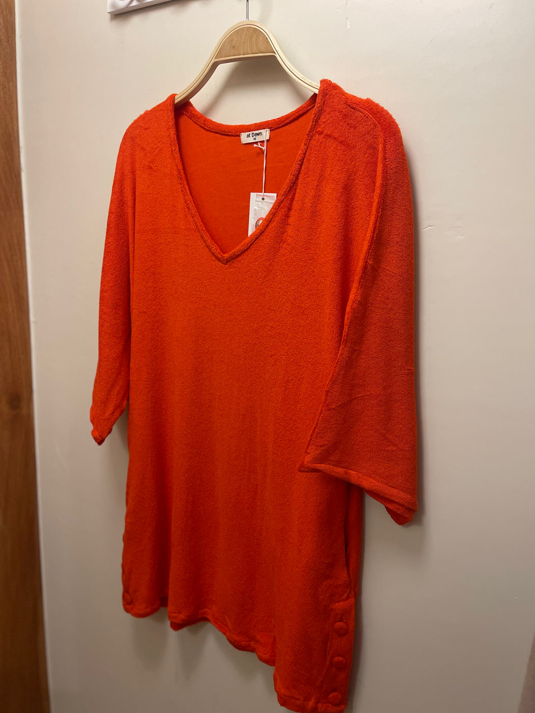 Terry Kimono Mini Dress | Tomato