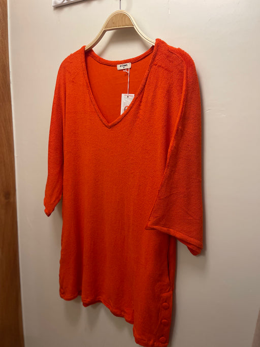 Terry Kimono Mini Dress | Tomato