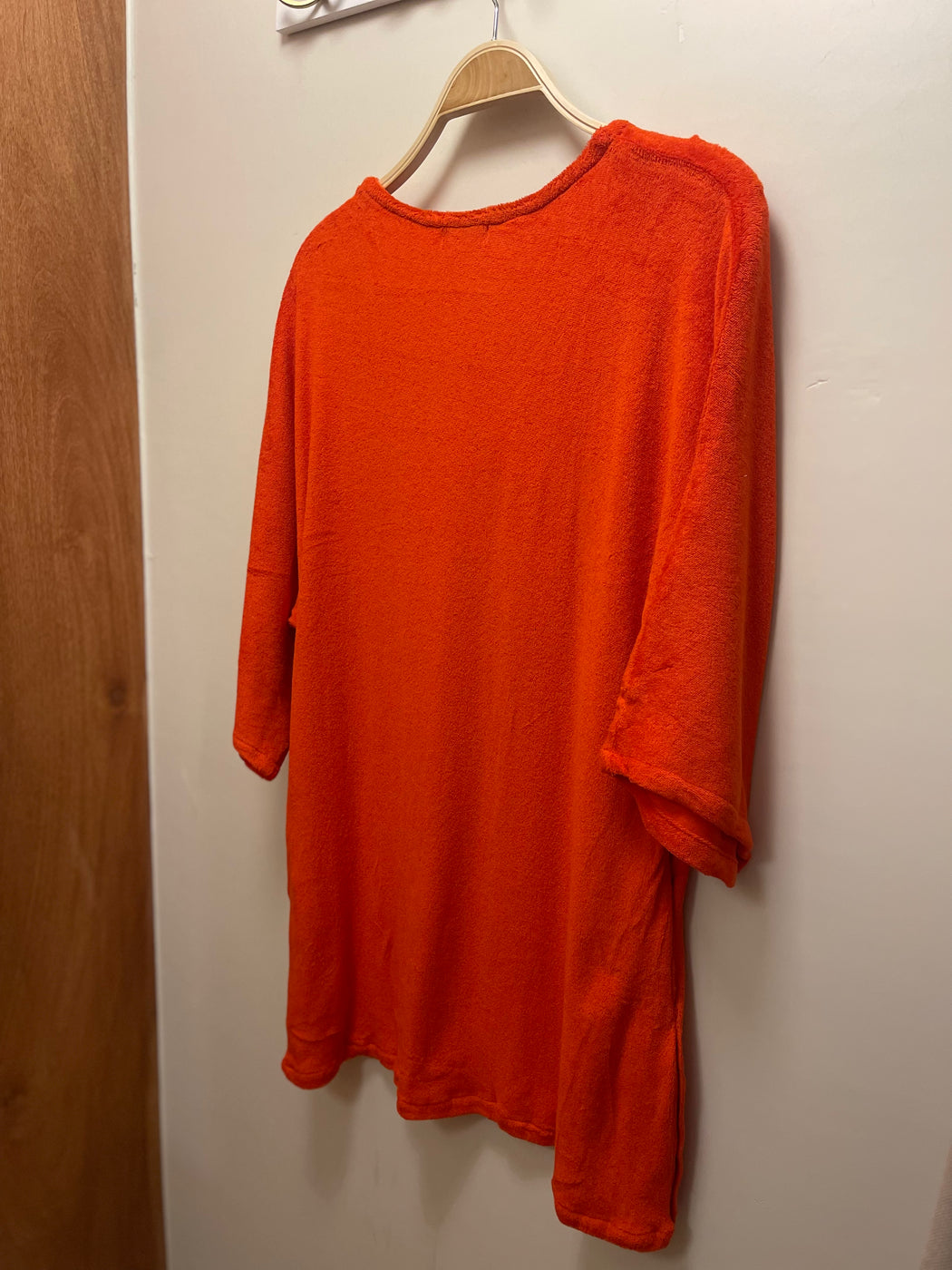 Terry Kimono Mini Dress | Tomato