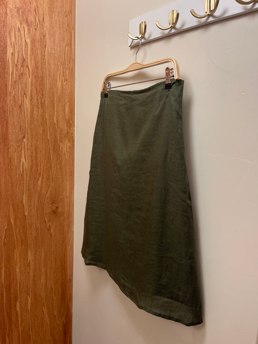 Arden Strapless Linen Mini Dress | Loden