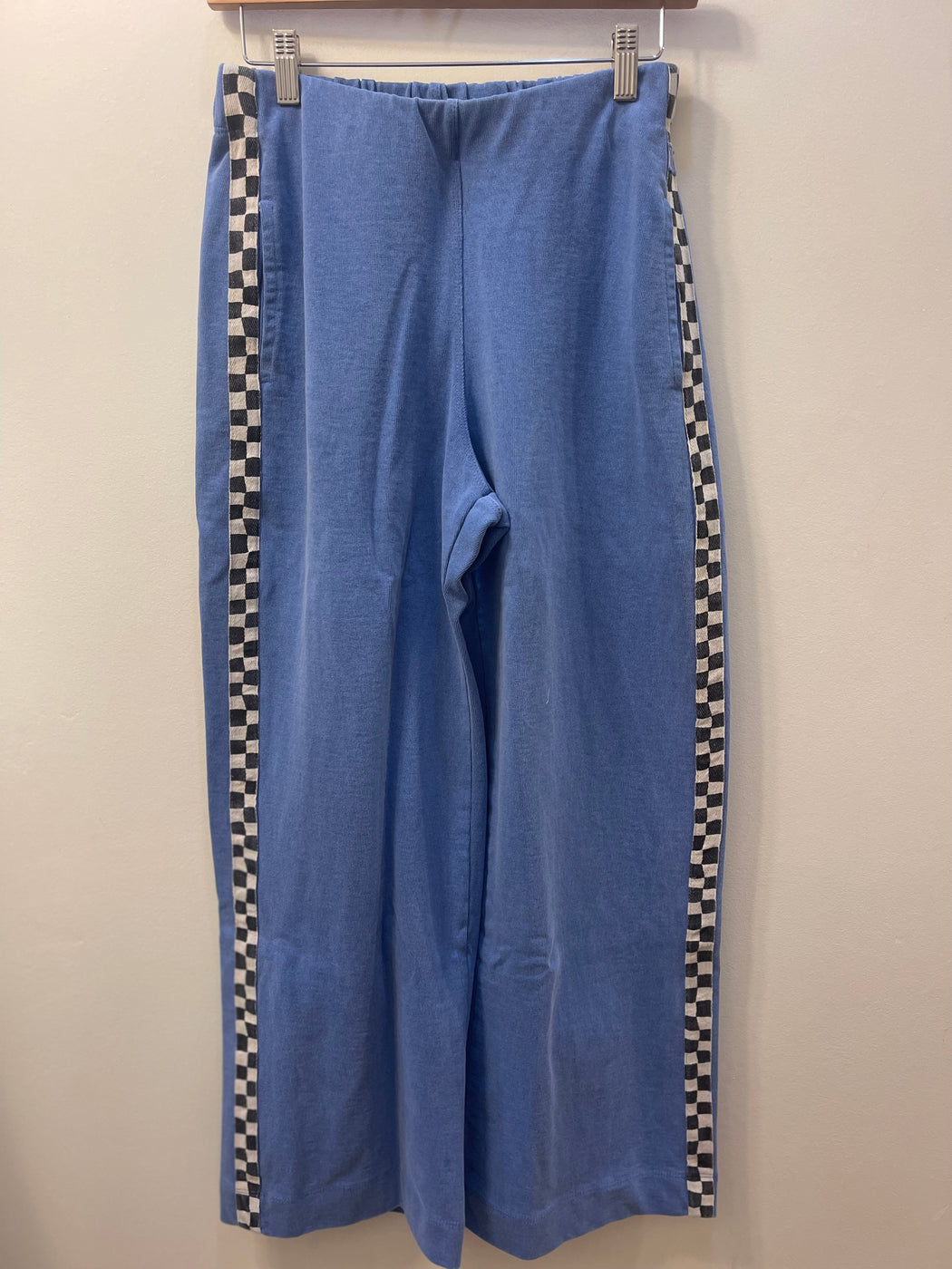 Mollie Slater Wide Leg Pant | Checkerboard Maliblue