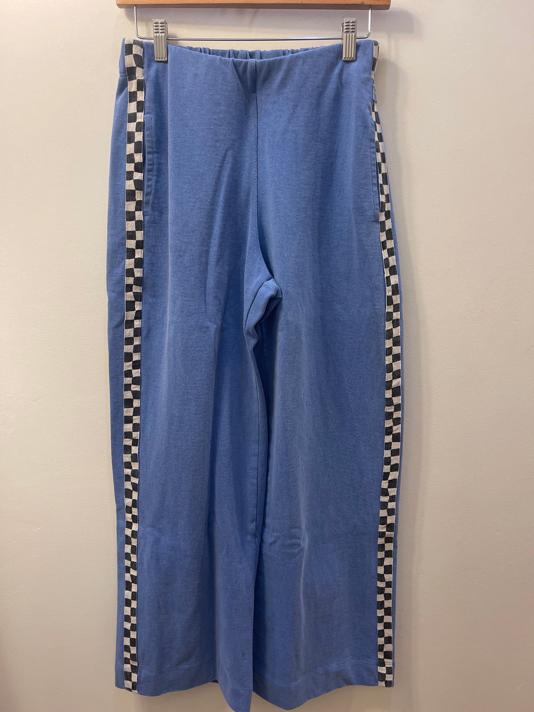 Mollie Slater Wide Leg Pant | Checkerboard Maliblue