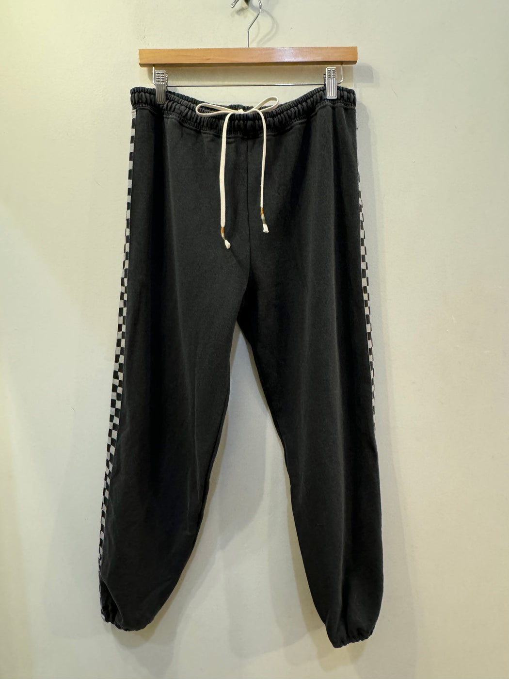 Studio Sweatpant | Checkerboard Washed Black