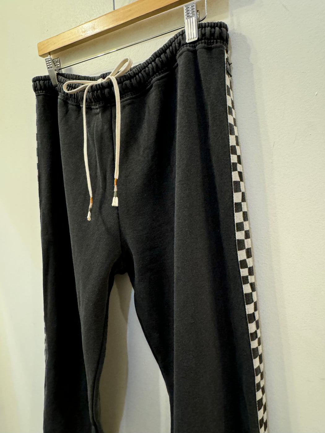 Studio Sweatpant | Checkerboard Washed Black