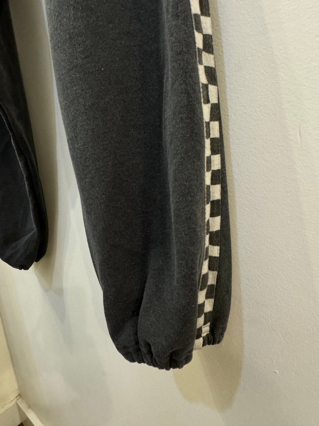 Studio Sweatpant | Checkerboard Washed Black