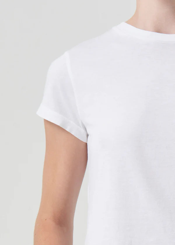 Adine Shrunken Tee | White