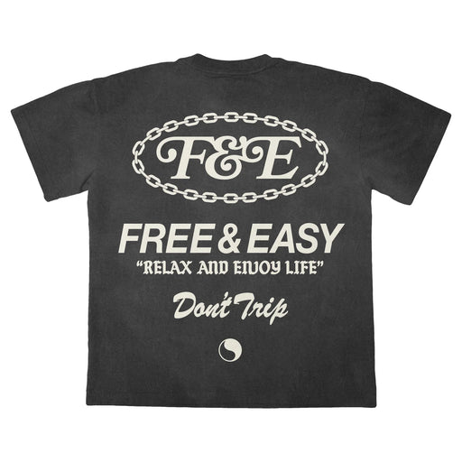 Chain Premium Tee | Washed Black