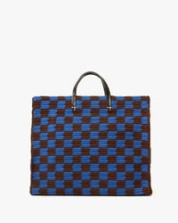 Summer Simple Tote | Deep Blue / Chocolate