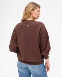 Oversizes Sweatshirt | Chocolate w/ Cream Block Ciao