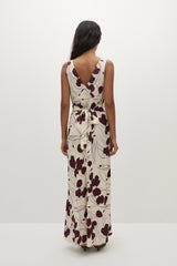 Signe Maxi Dress | Dandelion Floral Bordeaux