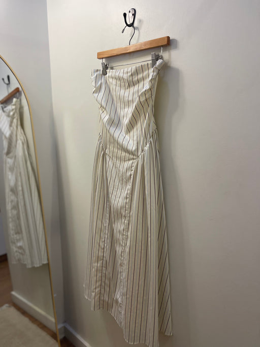 Benetta Midi Dress | Fiori Stripe Lemon