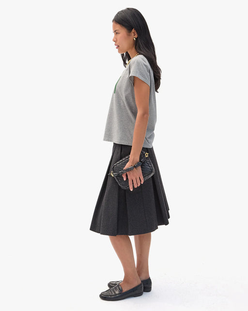 Classic Tee | Grey Melange w/ Evergreen Oui