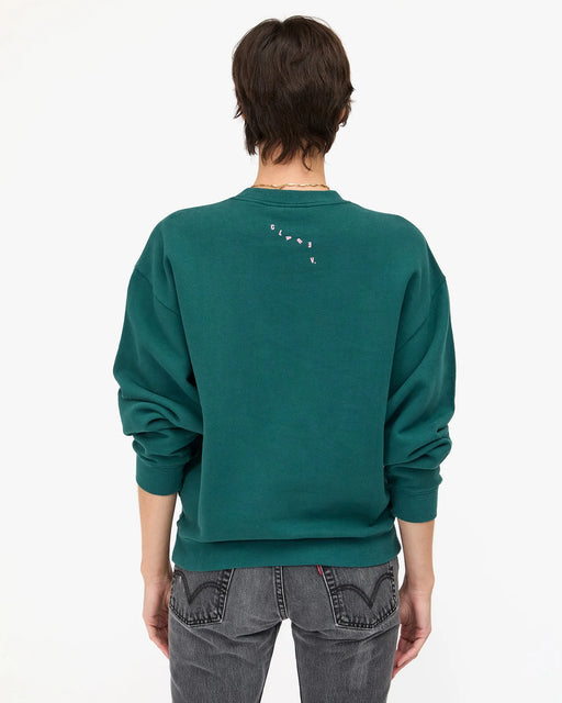 Oversized Sweatshirt | Deep Pine w/ Petal Grand Block Ciao