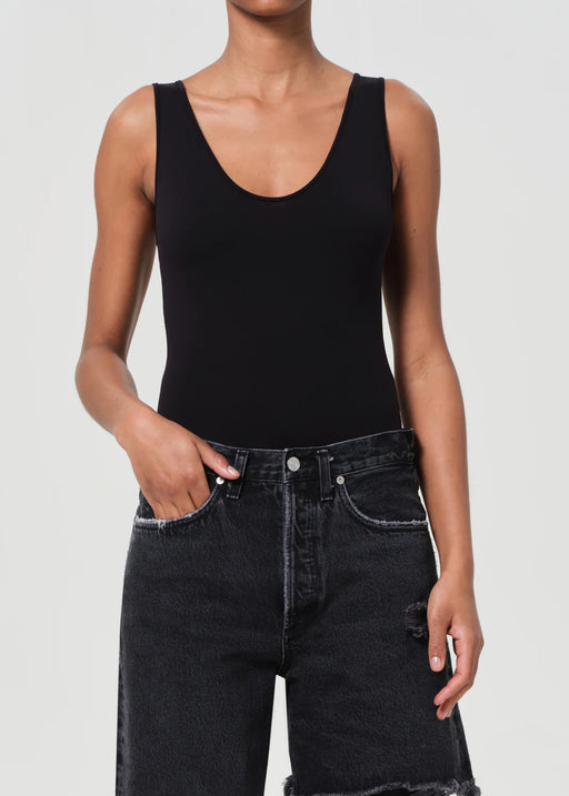 Tora Tank Bodysuit | Black