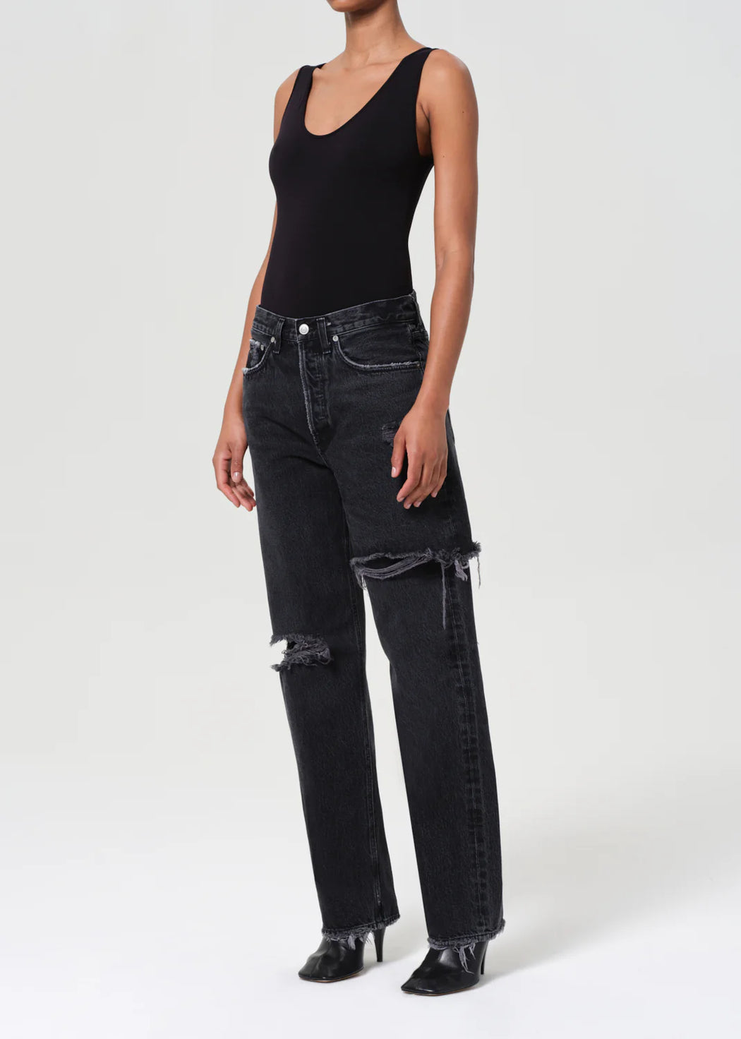 Tora Tank Bodysuit | Black