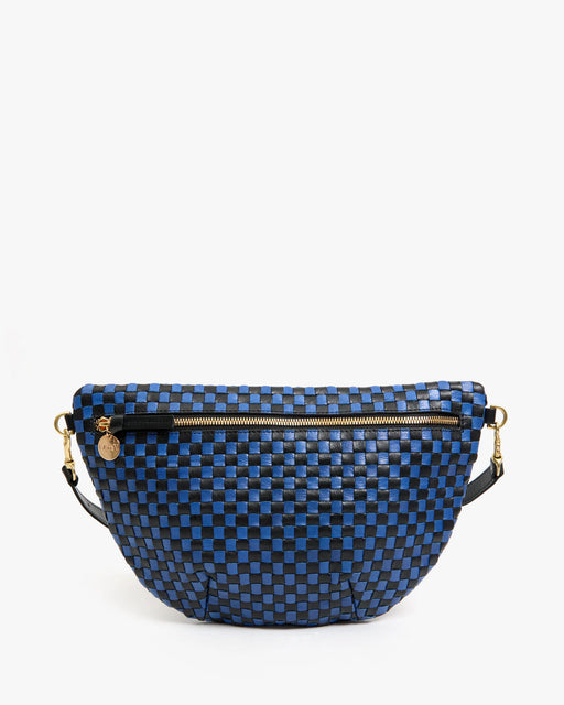 Grande Fanny | Woven Checker Black & Cobalt
