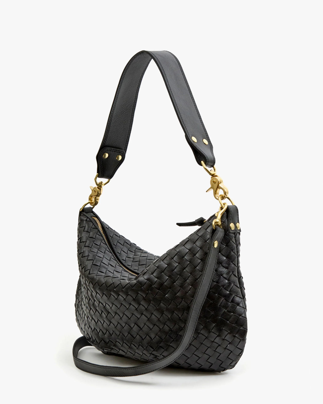 Moyen Messenger | Diagonal Woven Black