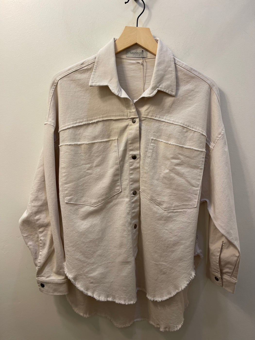 Rag Shacket | Cream