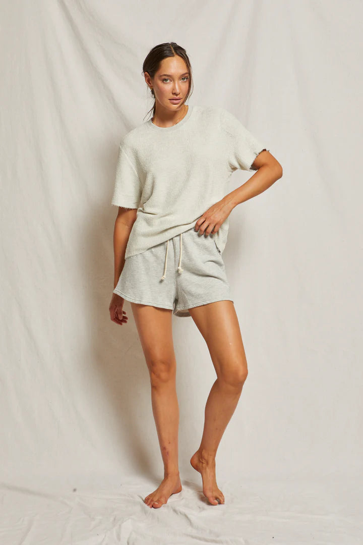 Layla Sweat Short | Heather Grey