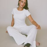 Perfect T-Shirt | Swan Pointelle