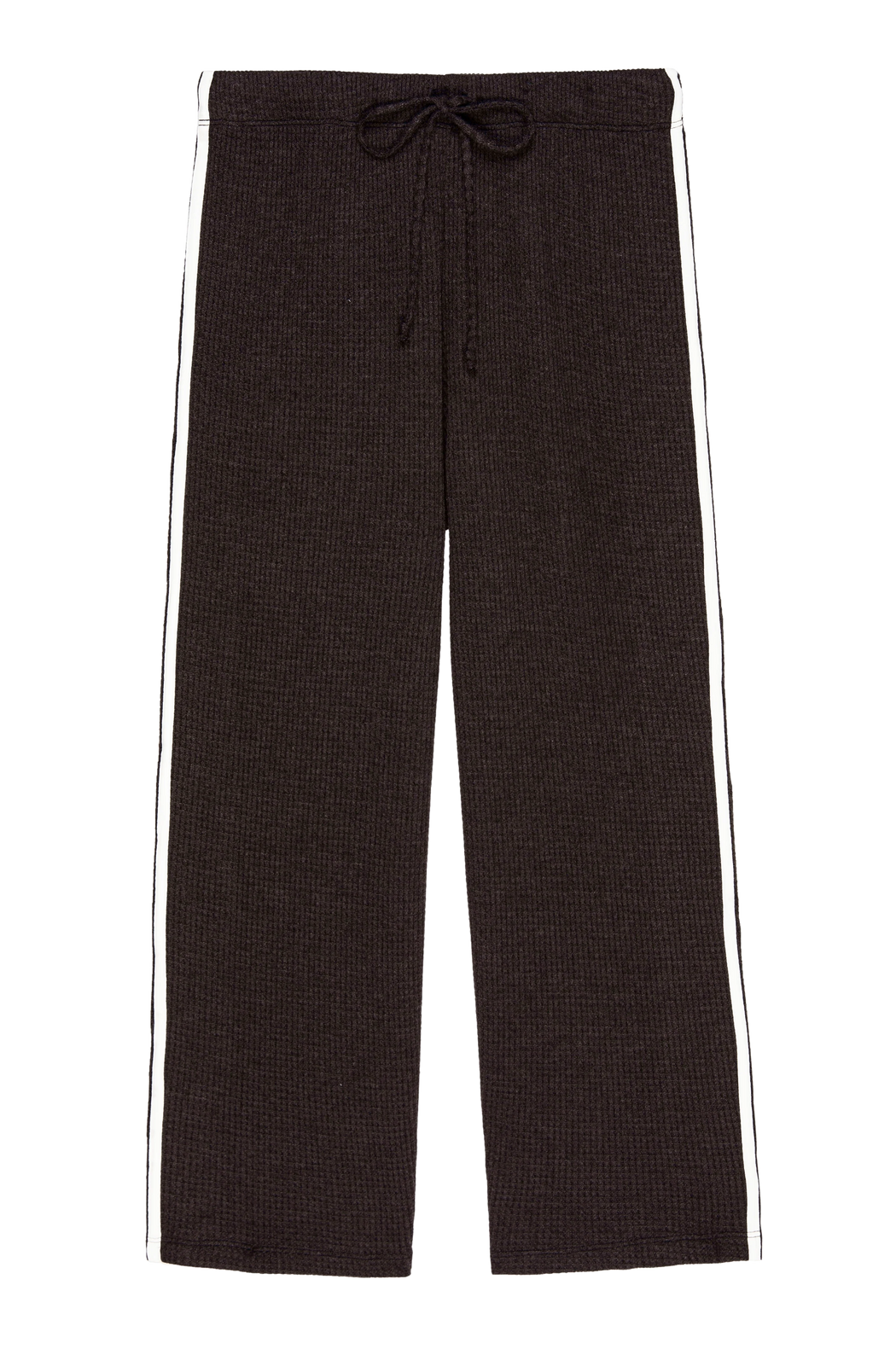 Thermal Crop Stripe Pant | Espresso