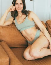 Organic Cotton Thong | Duck Egg Green