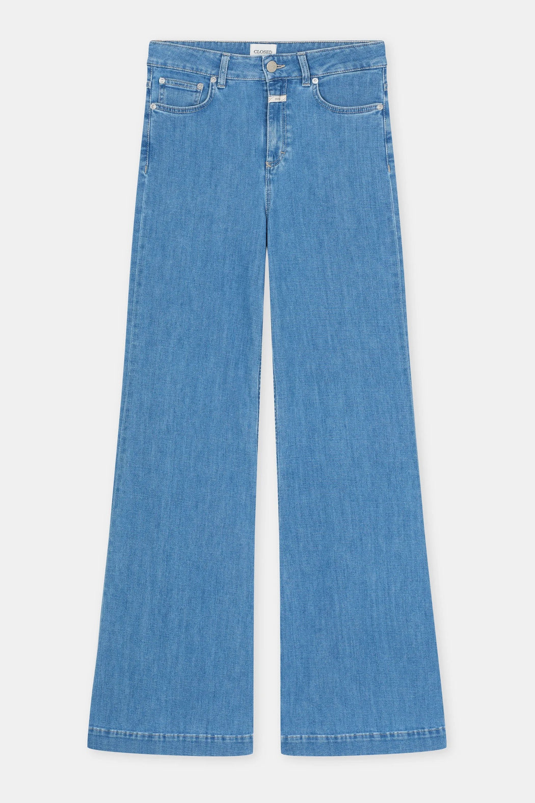Glow Up Wide Leg Pant| Mid Blue
