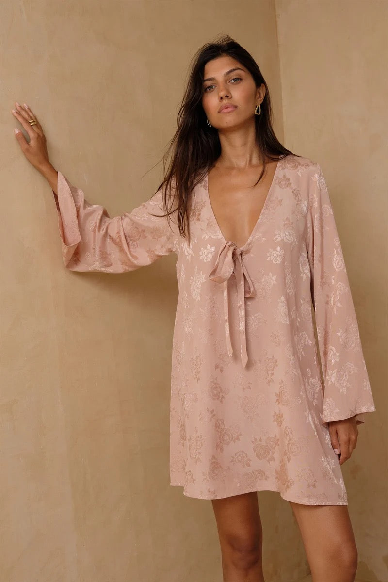 Zermatt Mini Dress | Antique Rose