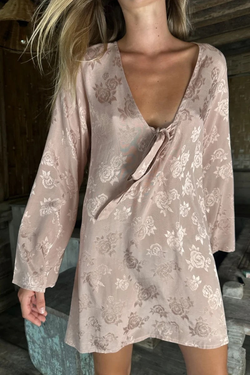Zermatt Mini Dress | Antique Rose