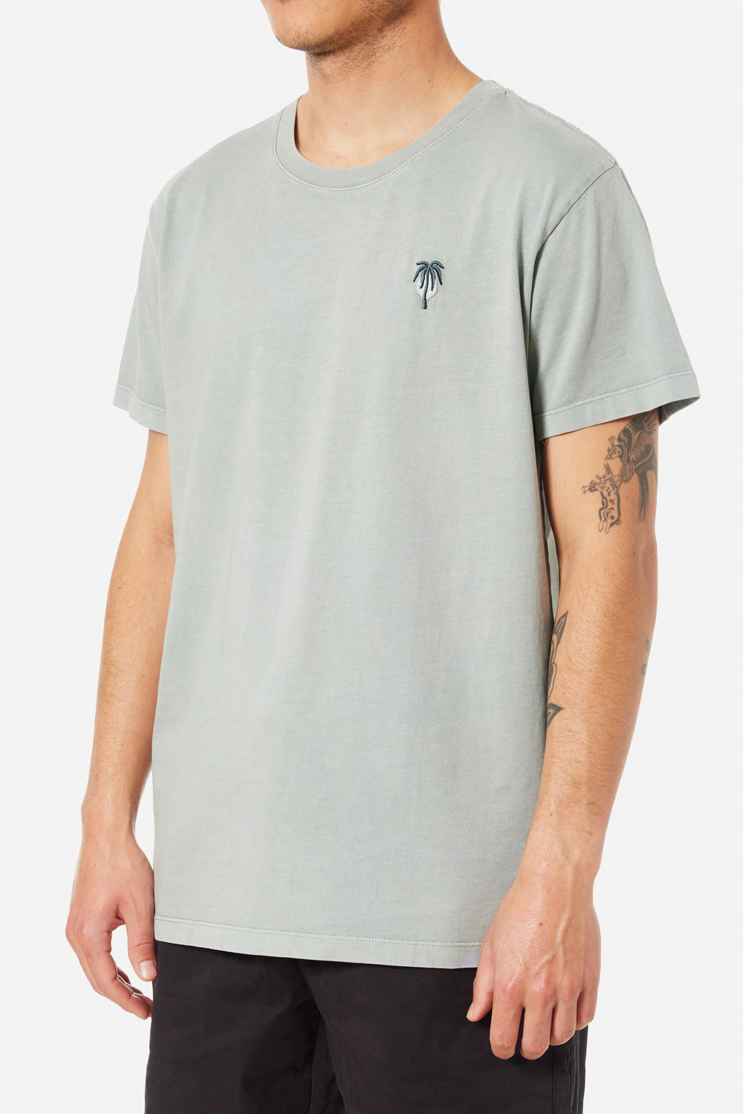 Crawford Emb. Tee | Aloe Pigment Dye