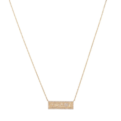 Pave Diamond La Chance Necklace