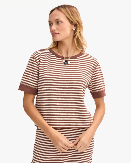 Le Bateau Tee | Stripe Brown/Cream