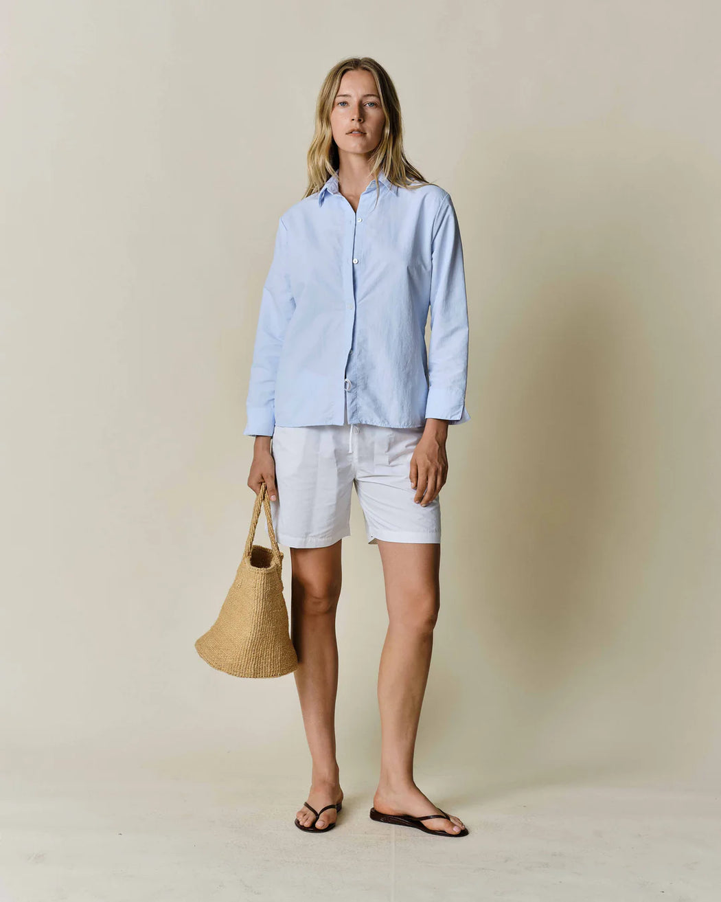 Long Sleeve Button Up Shirt | Sky Blue