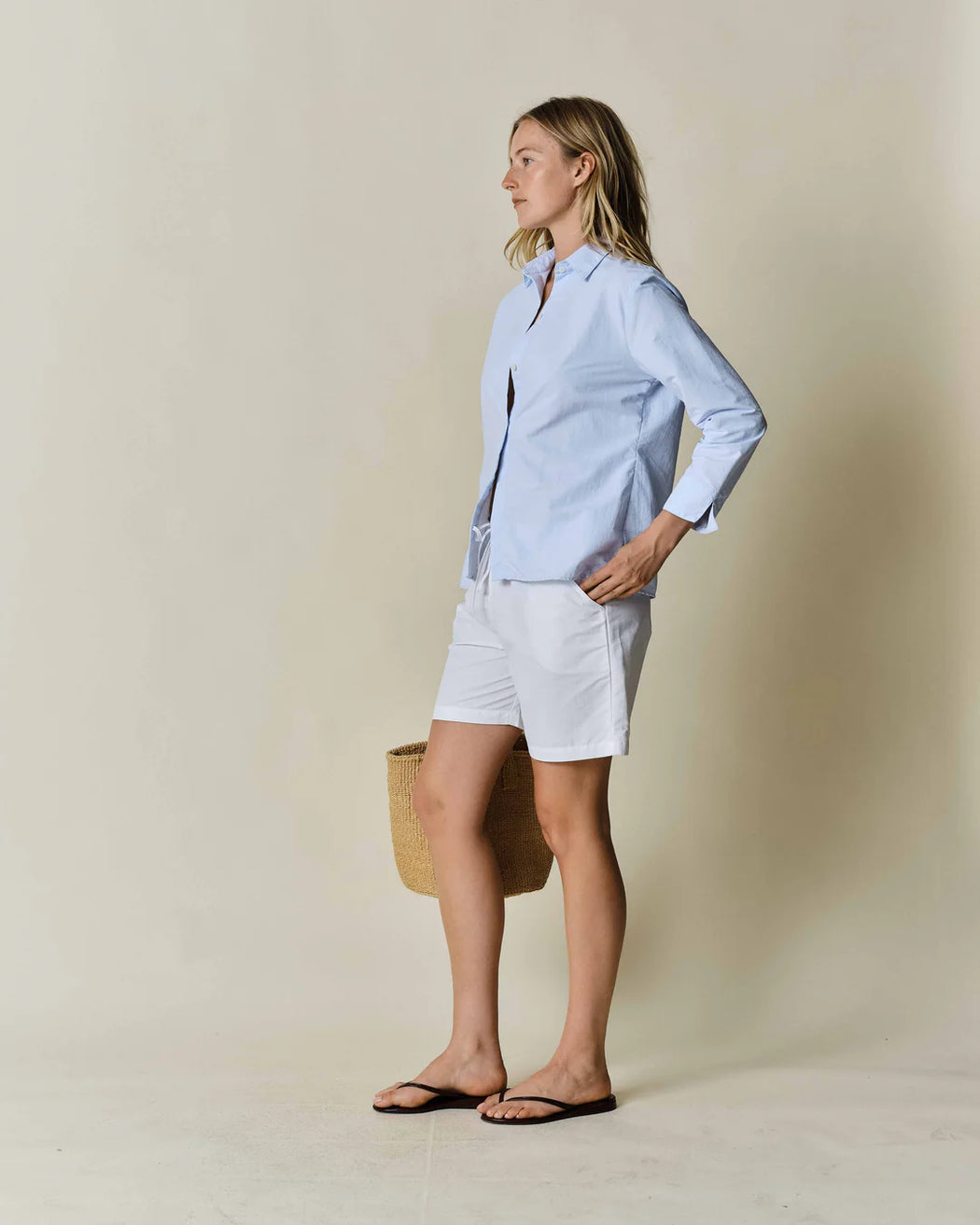 Long Sleeve Button Up Shirt | Sky Blue