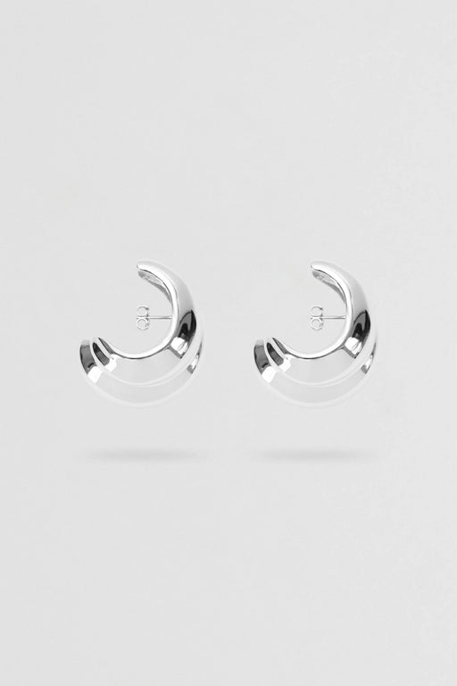 Mega Cuff Hoops | Silver