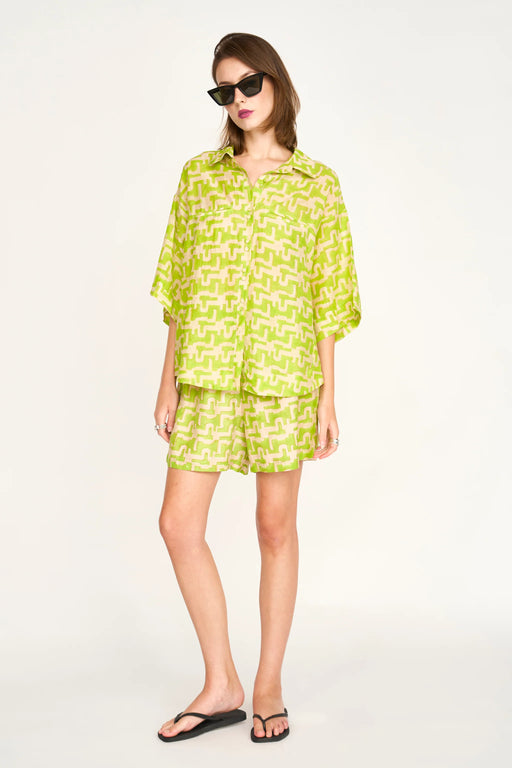 Kyoto Shirt | Lime Popova