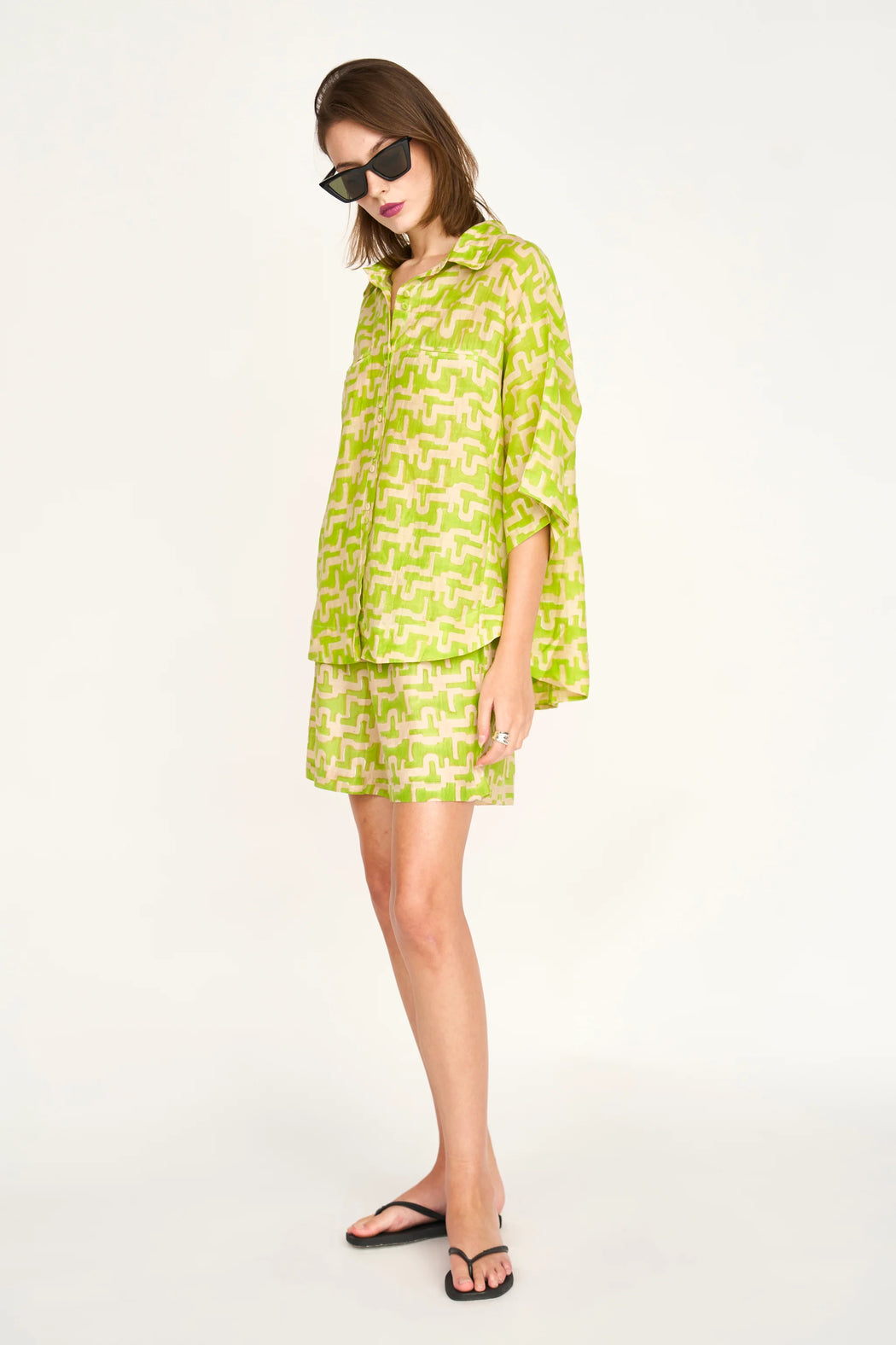 Kyoto Shirt | Lime Popova